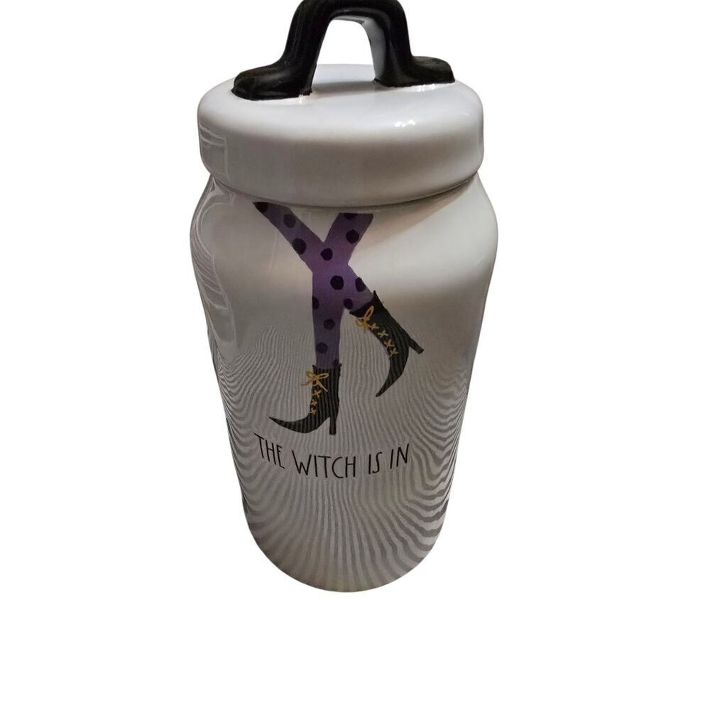 NWT Rae Dunn Halloween The Witch is In Canister